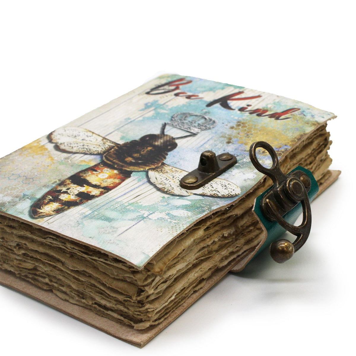 Notizbuch mit Ledereinband – Bee Kind