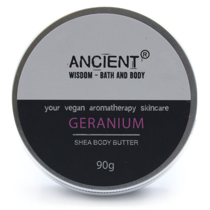 Aromatherapie Shea Körperbutter 90 g – Geranie
