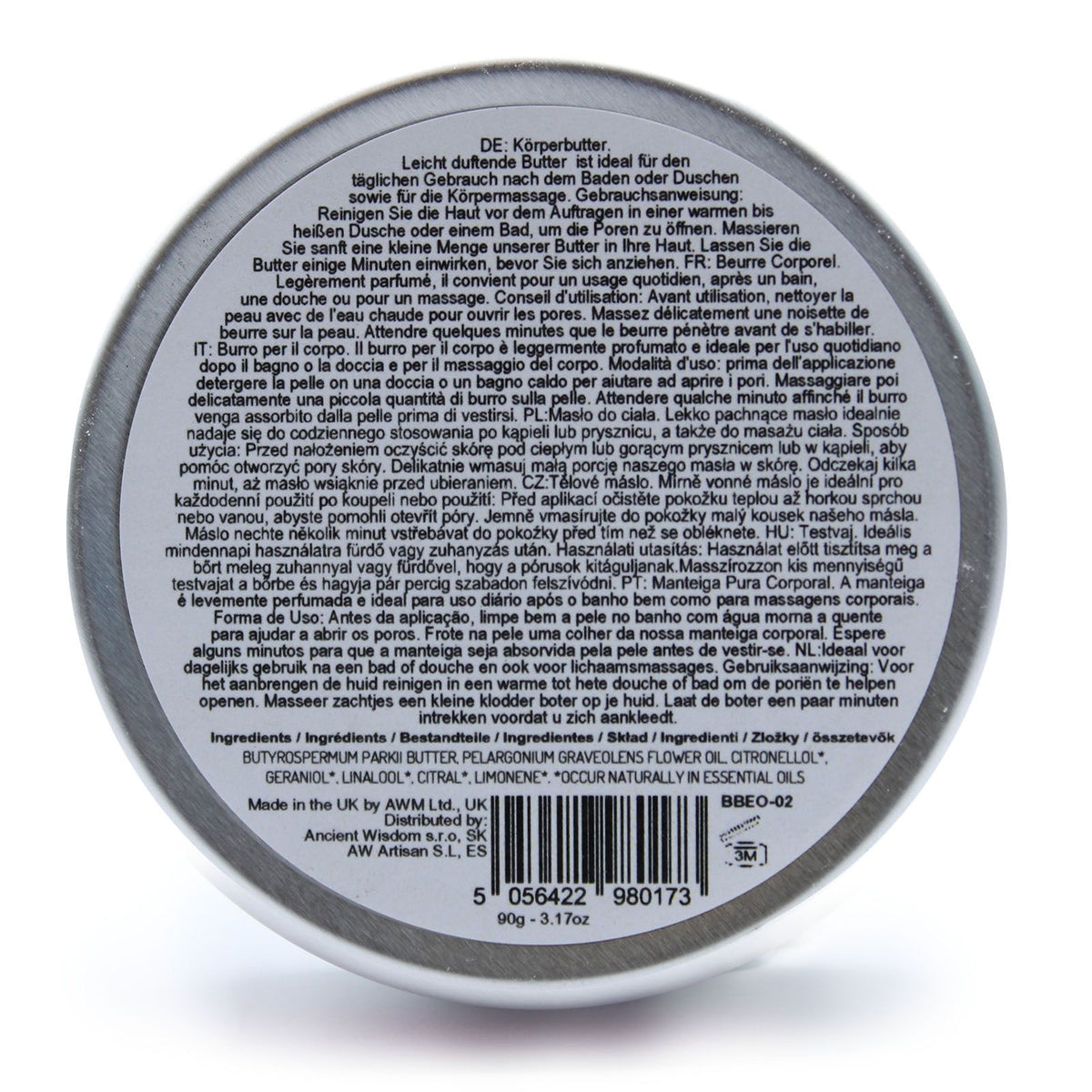 Aromatherapie Shea Körperbutter 90 g – Geranie