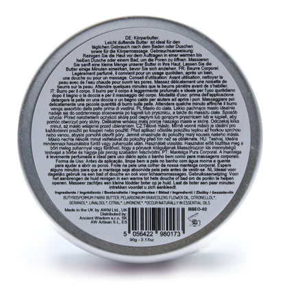 Aromatherapie Shea Körperbutter 90 g – Geranie