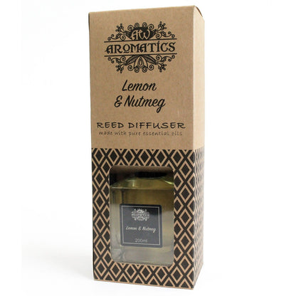Aroma-Diffusor mit ätherischen Ölen Zitrone & Muskatnuss, 200 ml