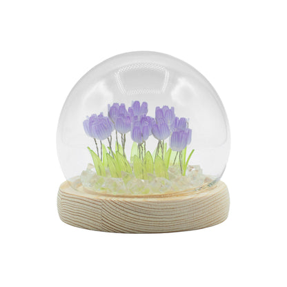 Lichtdekoration unter Glas – Tulpen · USB