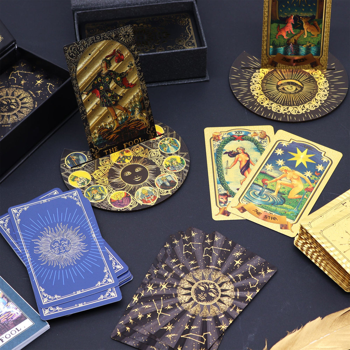 Rubin-Tarot-Geschenkset – Rosa Box